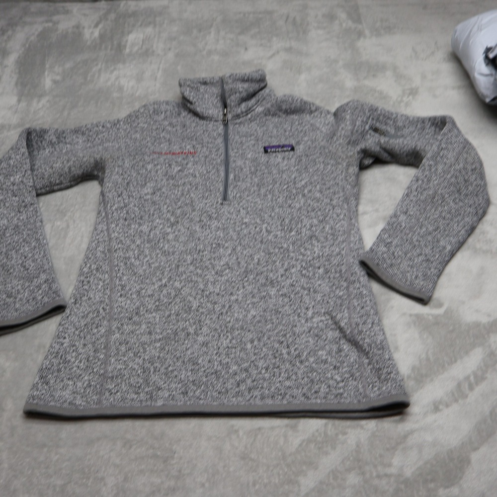 Patagonia Sweatshirt Womens XS Grey Better Sweater 1/4-Zip Pullover Fleece Knit